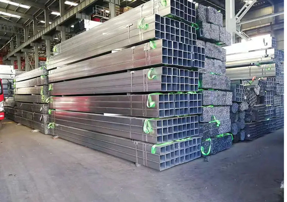 ASTM GI Steel Material BS أنابيب الصلب المجلفن المستديرة للبناء