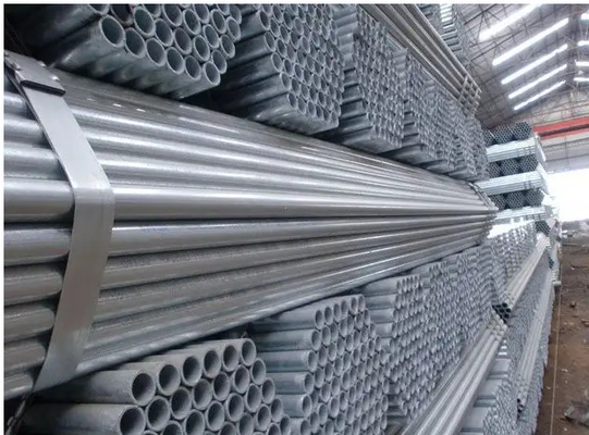 Dx51d 5 بوصة GI أنابيب الصلب Astm A53 12 قدم مستطيلة قبل المجلفن أنابيب الصلب