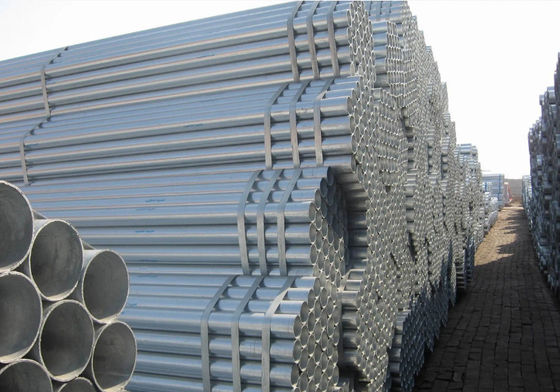 Dx51d 5 بوصة GI أنابيب الصلب Astm A53 12 قدم مستطيلة قبل المجلفن أنابيب الصلب