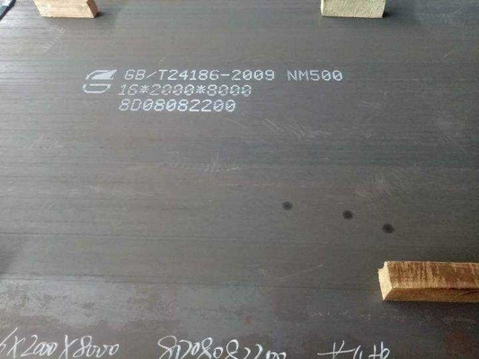 NM450 NM550 لوحة فولاذية مقاومة للتآكل عالية القوة 0.3 متر