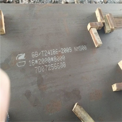 صفيحة فولاذية مقاومة للتآكل 8 مم لوح فولاذي NM500 NM400 NM450